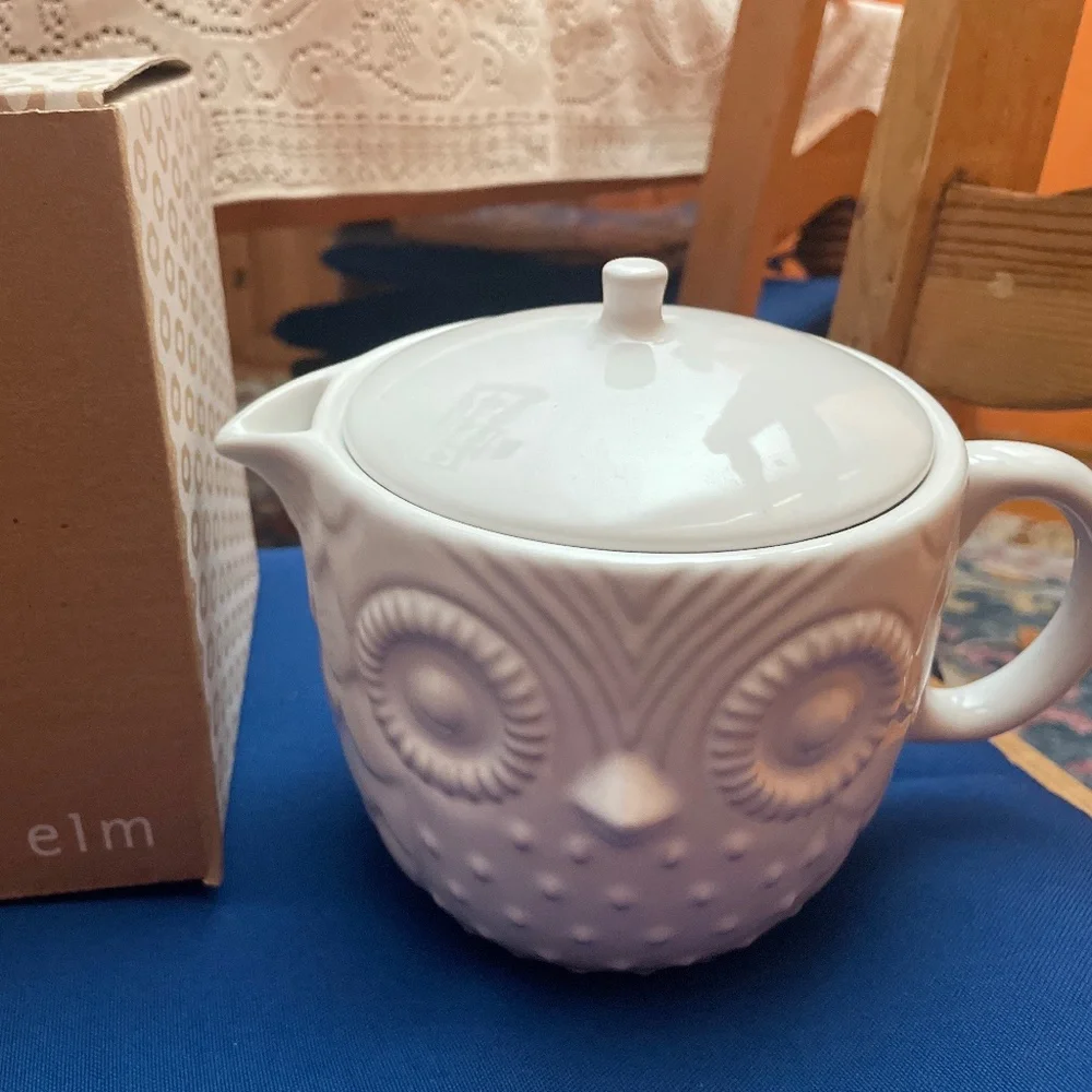 West elm owl collection- coffee/tea pot